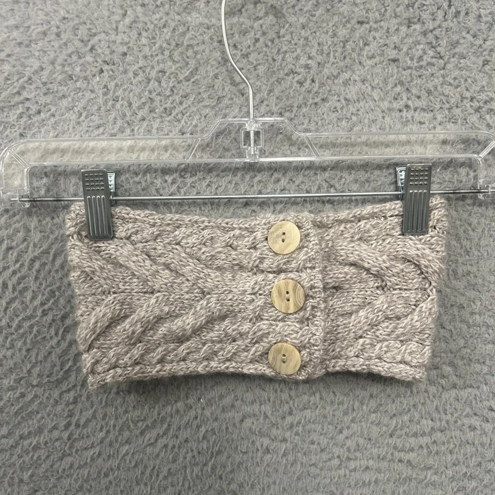 Aran Woollen Mills Head Band Womens Cable Knit Super Soft Merino Made In Ireland